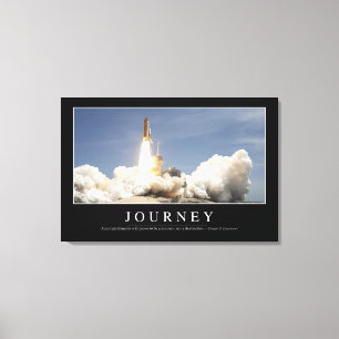Journey: Inspirational Quote 2 Canvas Print