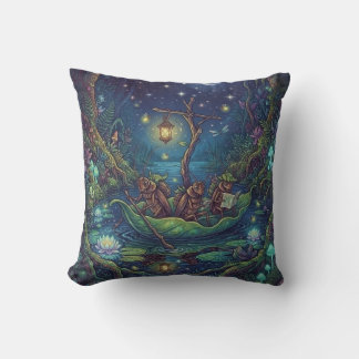 Journey Into the Unknown | Enchanted Night Forest Cushion