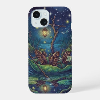 Journey Into the Unknown | Enchanted Night Forest iPhone 15 Case
