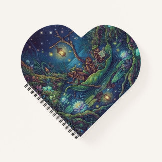 Journey Into the Unknown | Enchanted Night Forest Notebook