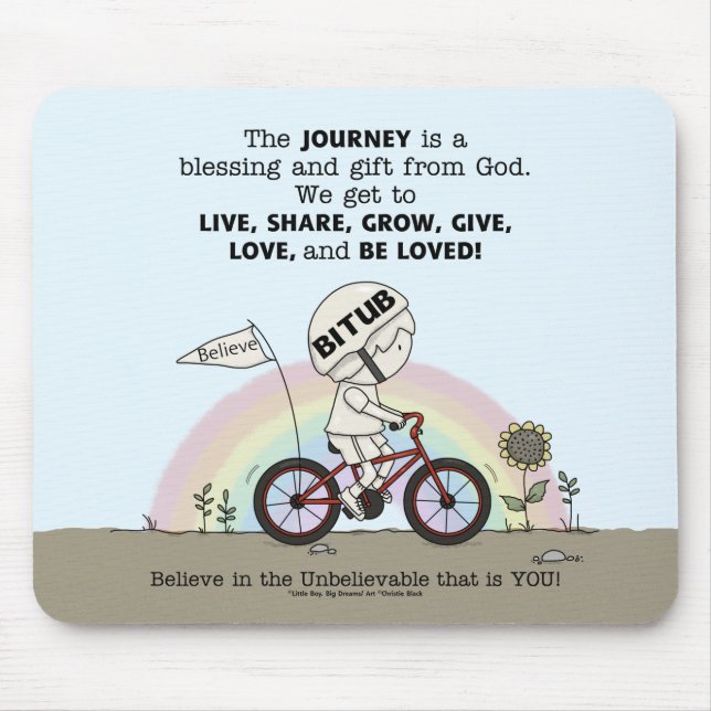 Journey is a Gift Mouse Mat (Front)
