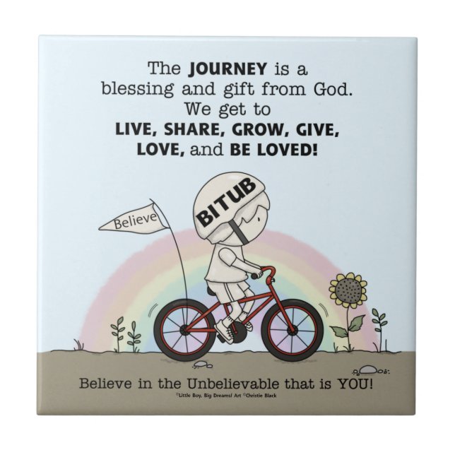 Journey is a Gift Tile (Front)