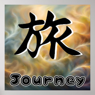 Journey Japanese Characters Poster