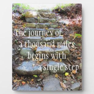 Journey Of A Thousand Miles Plaque