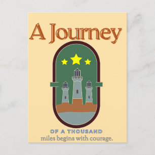 Journey of a Thousand Miles Postcard