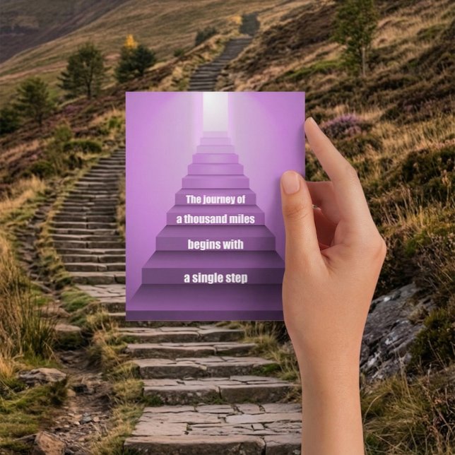 Journey Of A Thousand Miles Postcard (Creator Uploaded)