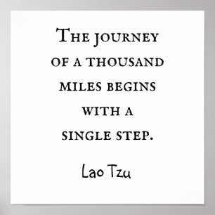 Journey of a thousand steps poster