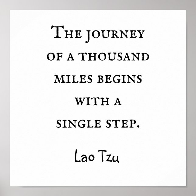 Journey of a thousand steps poster (Front)