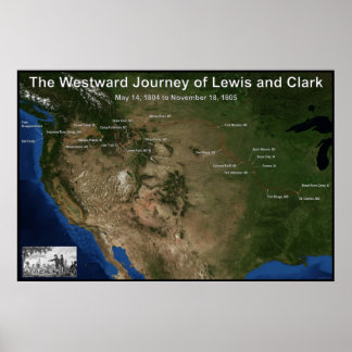 Journey of Lewis and Clark Poster