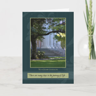 Journey of Life Godson Graduation Congratulations Card