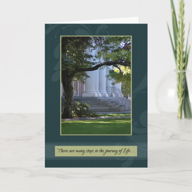 Journey Of Life Graduation Congratulations Card (Front)