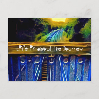 Journey of life postcard