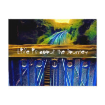 Journey of life postcard