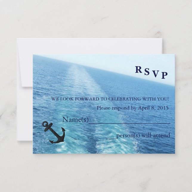 Journey of Love|Cruise Ship/Destination RSVP Card (Front)