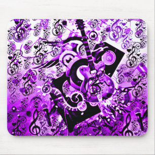 Journey Of Music,Rocks Purple_ Mouse Mat