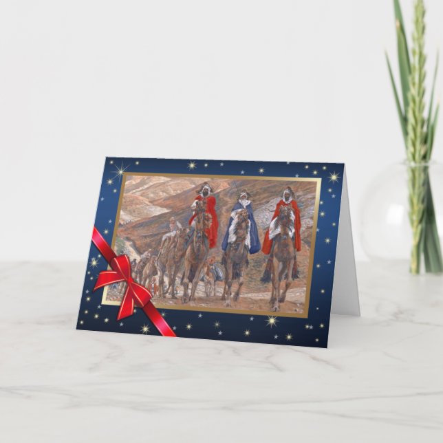 Journey of the Magi. Fine Art Christmas Holiday Card (Front)