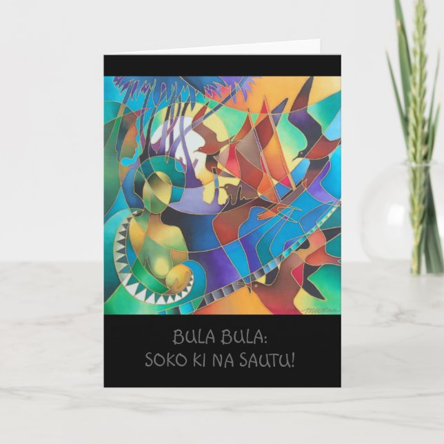 "JOURNEY OF THE VAKA I" CARD (Front)