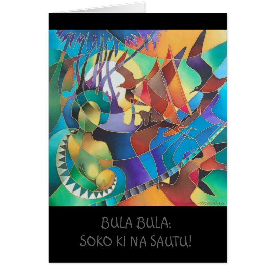 "JOURNEY OF THE VAKA I" CARD