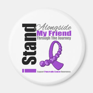 Journey Ribbon For Pancreatic Cancer (Friend) Magnet