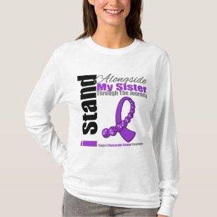 Journey Ribbon For Pancreatic Cancer (Sister) T-Shirt