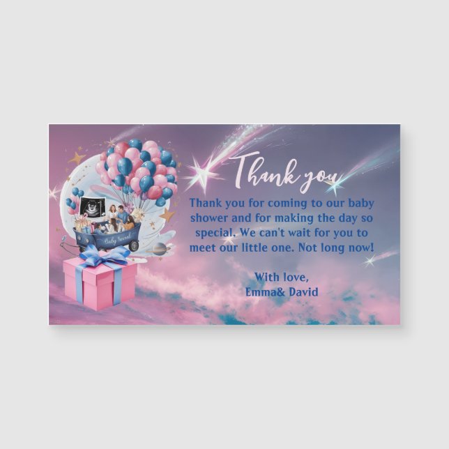 JOURNEY SPACE BABY SHOWER THANK YOU (Front)