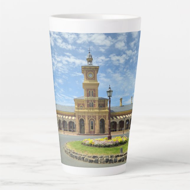 Journey through Time at Albury Station Latte Mug (Front)