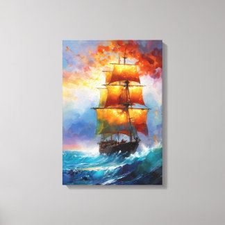 "Journey Through Turbulence" Canvas Print