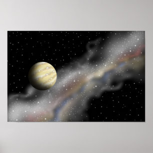 Journey to an unknown planet. poster