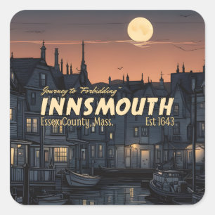 Journey to Innsmouth Square Sticker