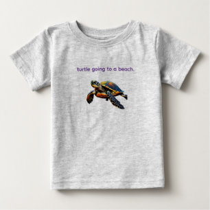 Journey to Shore: The Turtle’s Path Baby T-Shirt
