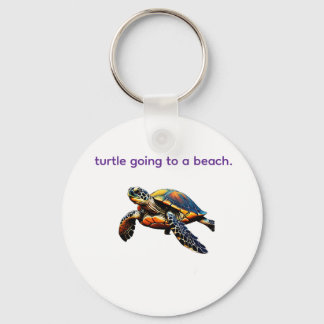 Journey to Shore: The Turtle’s Path Key Ring