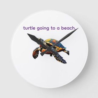 Journey to Shore: The Turtle’s Path Round Clock