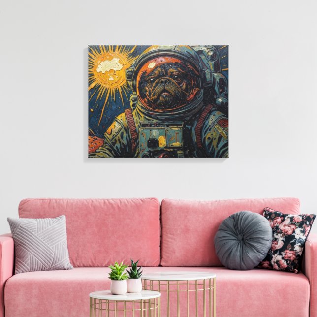 JOURNEY TO THE DOG STAR 3 CANVAS PRINT (Insitu(LivingRoom))