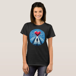 Journey to the Heart - Emotional Pixel Art Design T-Shirt