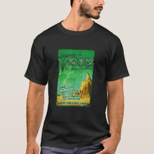 Journey to Venus Retro Space Planet T-Shirt