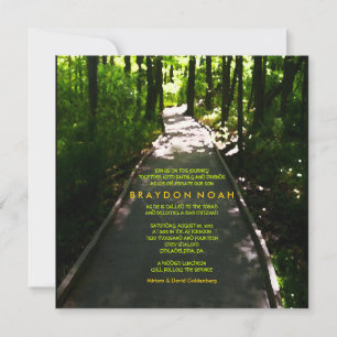 Journey Watercolor Bar Bat Mitzvah Invitation