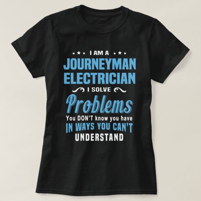 Journeyman Electrician T-Shirt (Design Front)