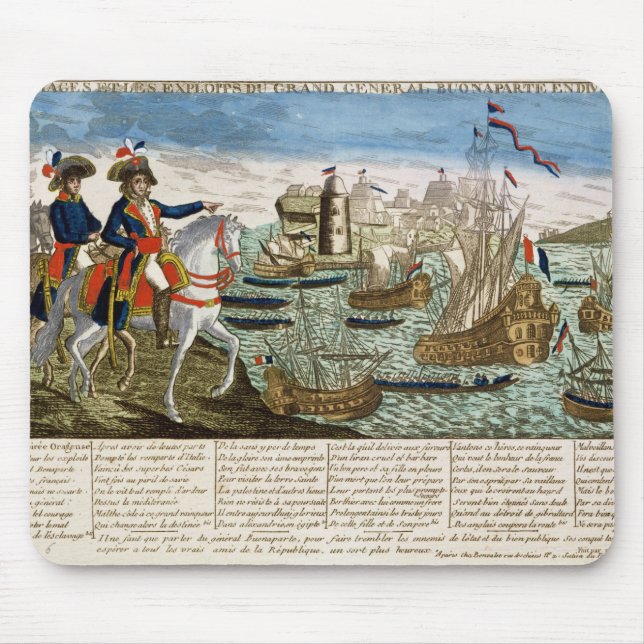 Journeys and Exploits of General Bonaparte  1798 Mouse Mat (Front)
