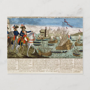 Journeys and Exploits of General Bonaparte  1798 Postcard