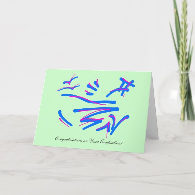 Journeys are Rivers, Congratulations on Graduating Card (Front)