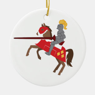 Joust Knight Ceramic Tree Decoration