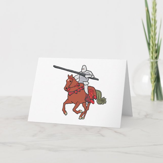 Jousting Knight Card (Front)