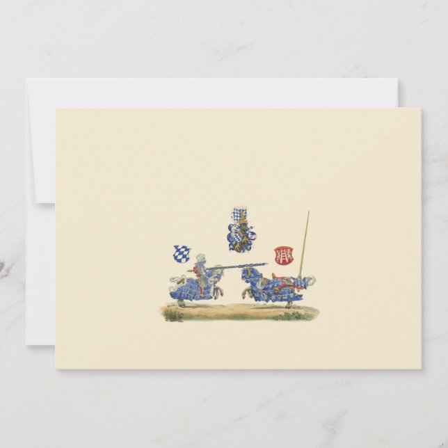 Jousting Knights - Mediaeval Theme (Front)