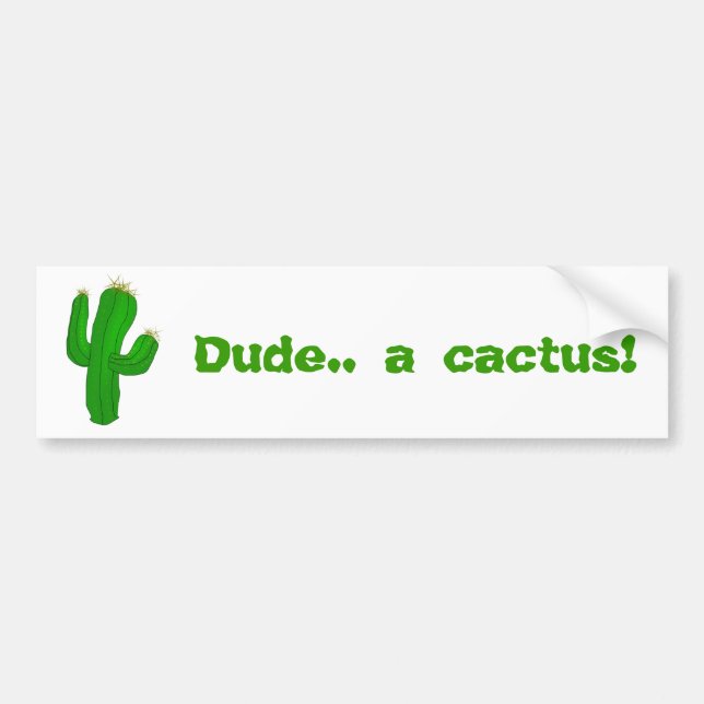 Jovi Cactus Bumper Sticker (Front)