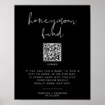 JOVI Edgy Black Modern Honeymoon Fund Wedding Sign<br><div class="desc">This printable honeymoon fun sign template features a clean fonts and a modern minimalist design with a black and white colour pairing.. Use this sign for your minimalist or contemporary wedding. Pair with other items from the JOVI Collection for a cohesive look. ADDING A QR CODE: • VISIT goqr.me •...</div>
