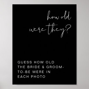 JOVI Edgy Black Modern How Old Were They Sign