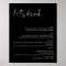 JOVI Edgy Black Modern Let's Drink Bar Menu Sign