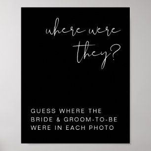 JOVI Edgy Black Modern Where Were They Sign