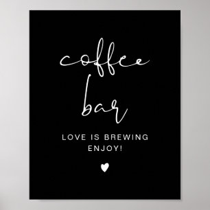 JOVI Edgy Modern Coffee Bar Table Sign