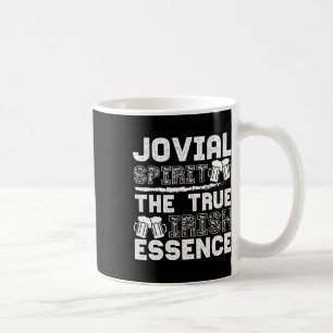Jovial Spirit True Irish Essence Beer St Patrick D Coffee Mug